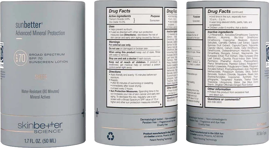 sunbetter SHEER SPF 70 Mineral Sunscreen Compact